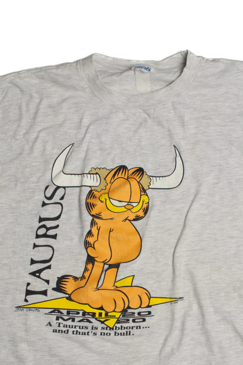 Vintage Garfield Taurus Single Stitch T-Shirt