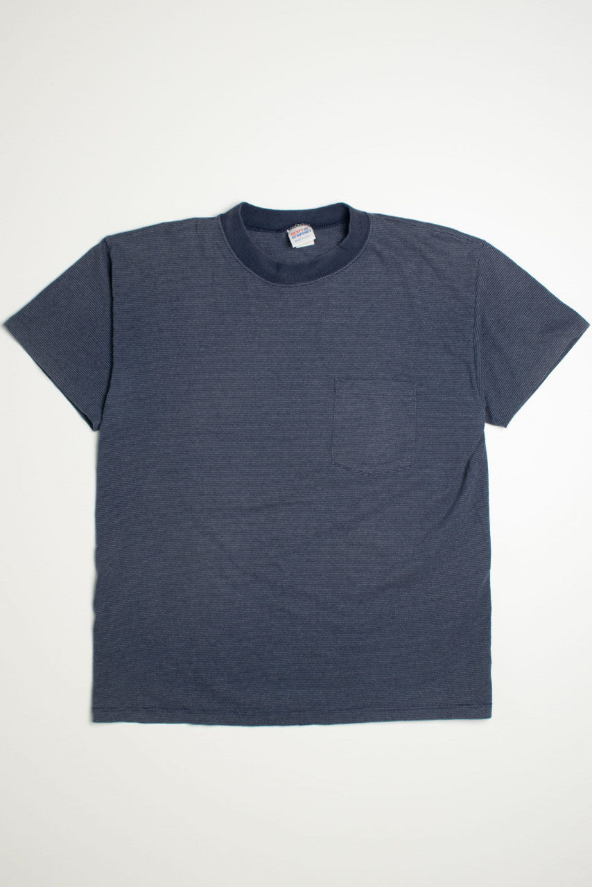 Vintage Navy Blue Single Stitch T-Shirt
