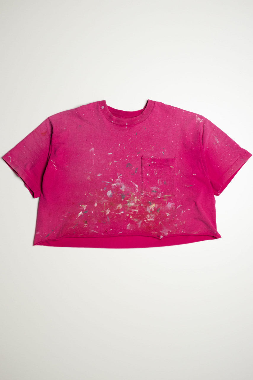 Vintage Cropped Painted Shirt