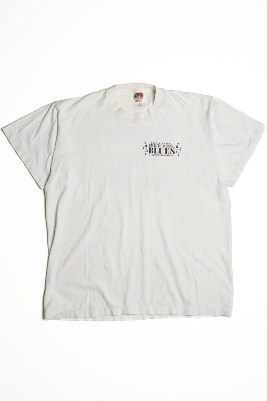 Vintage Back to School Blues Single Stitch T-Shirt