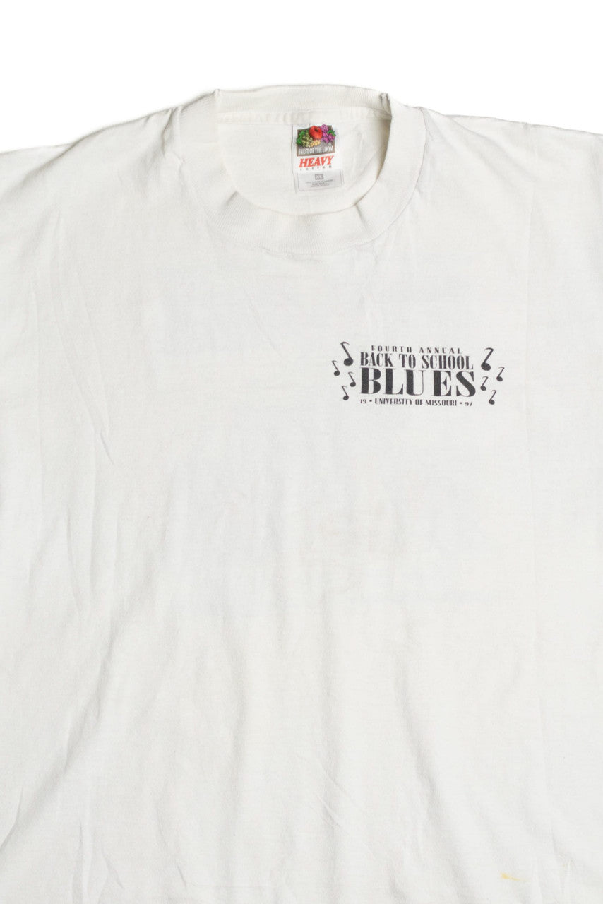 Vintage Back to School Blues Single Stitch T-Shirt