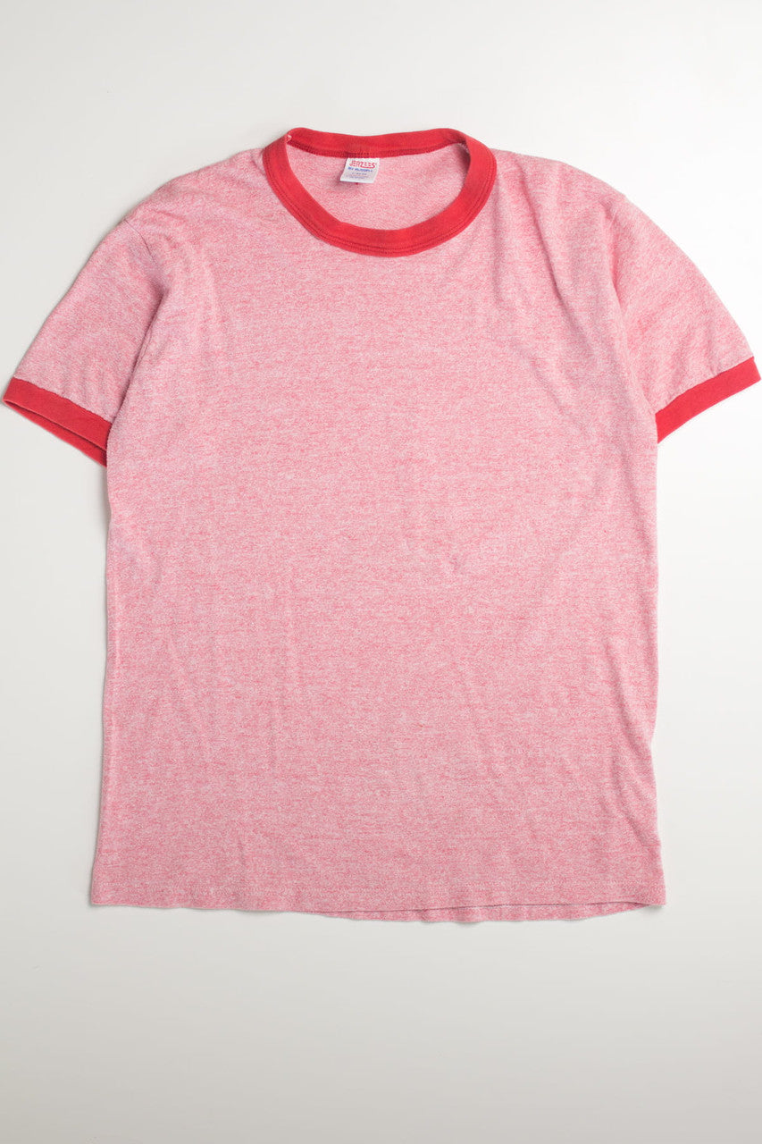 Heather Light Red Ringer T-Shirt