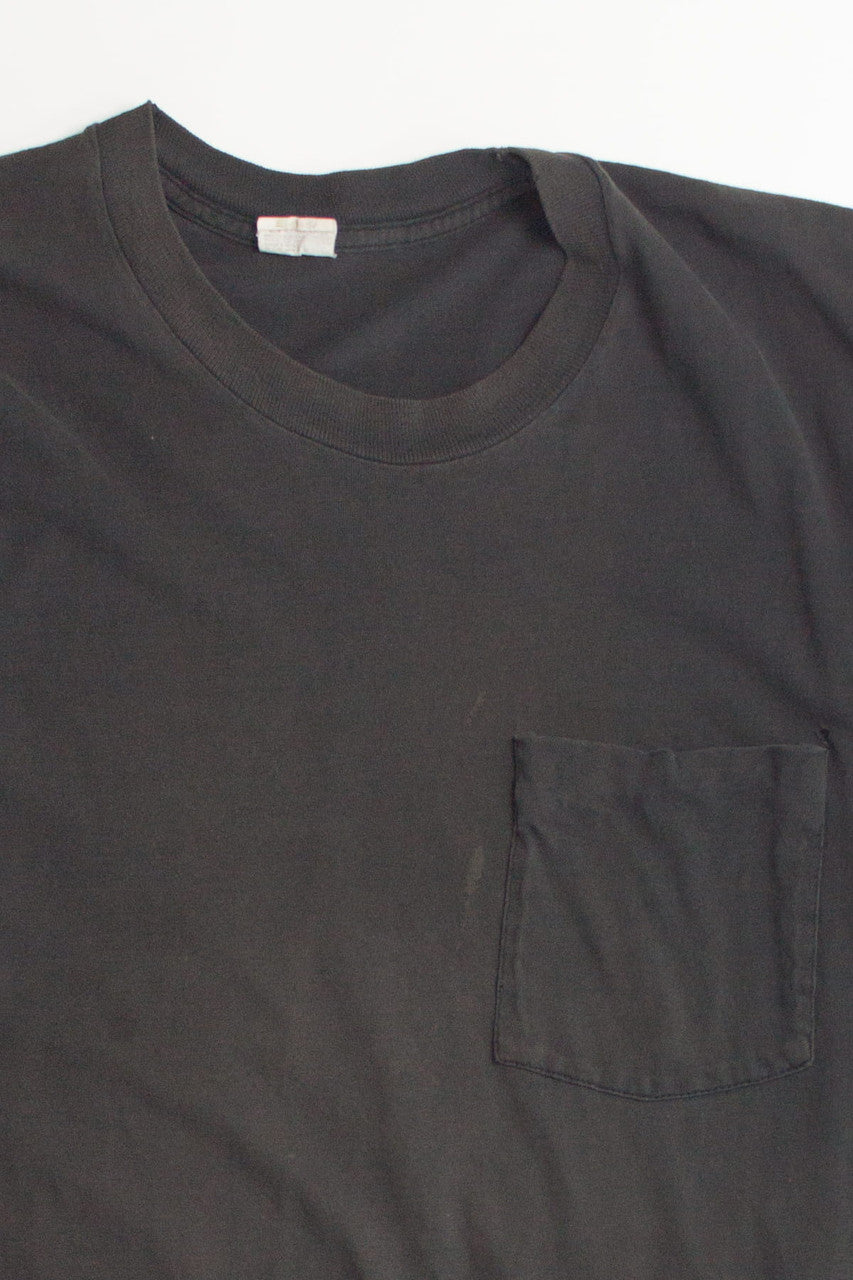 Plain Black Pocket T-Shirt