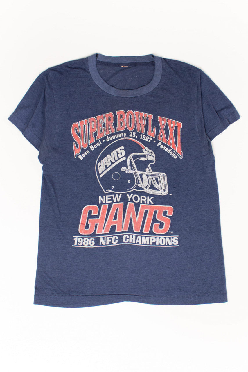 Vintage New York Giants Super Bowl XXI T-Shirt (1987)