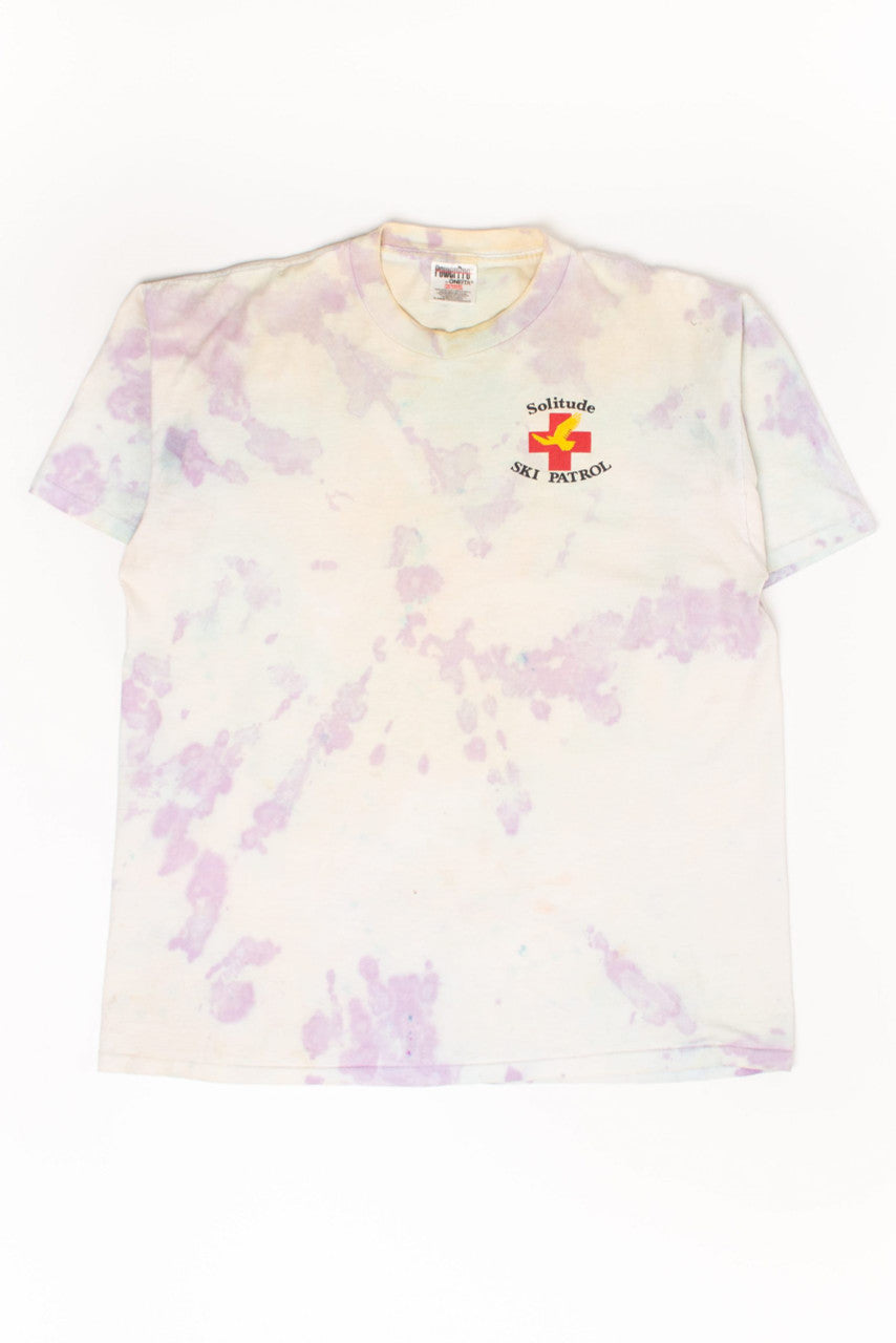Vintage Solitude Ski Patrol Tie Dye T-Shirt (1990s)