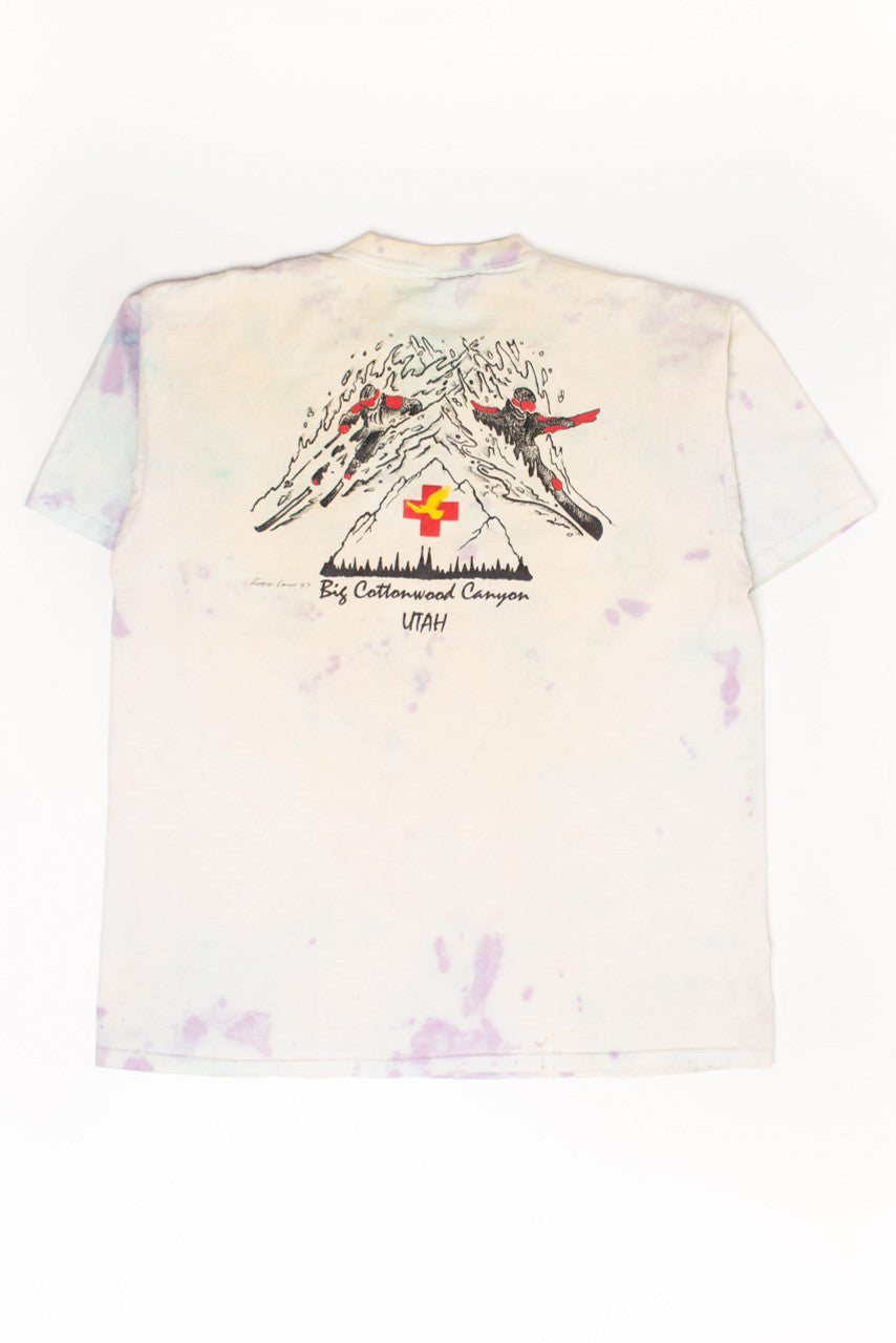 Vintage Solitude Ski Patrol Tie Dye T-Shirt (1990s)