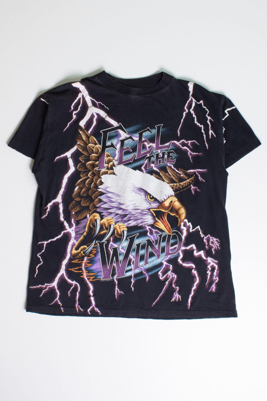 Vintage 'Feel The Wind' Eagle T-Shirt (1990s)