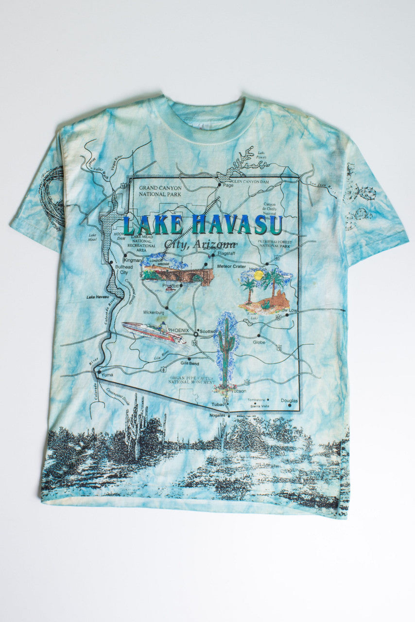 Vintage Lake Havasu Map T-Shirt (1995)