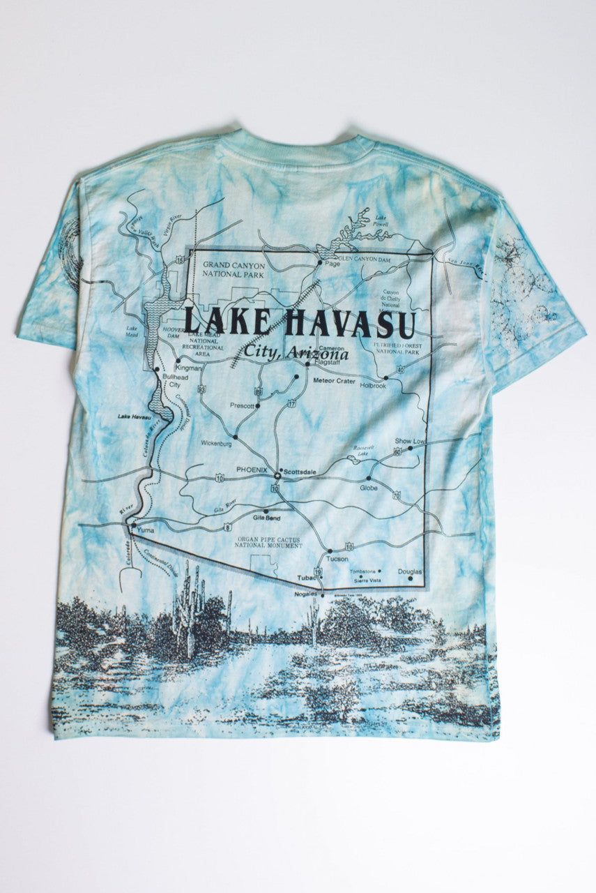 Vintage Lake Havasu Map T-Shirt (1995)