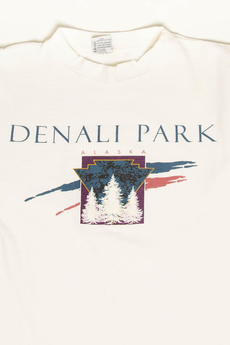 Mock Neck Ribbed Denali T-Shirt