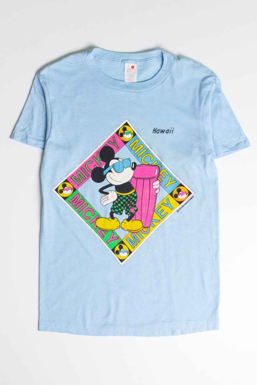 Vintage Mickey Surf Hawaii T-Shirt (1980s)