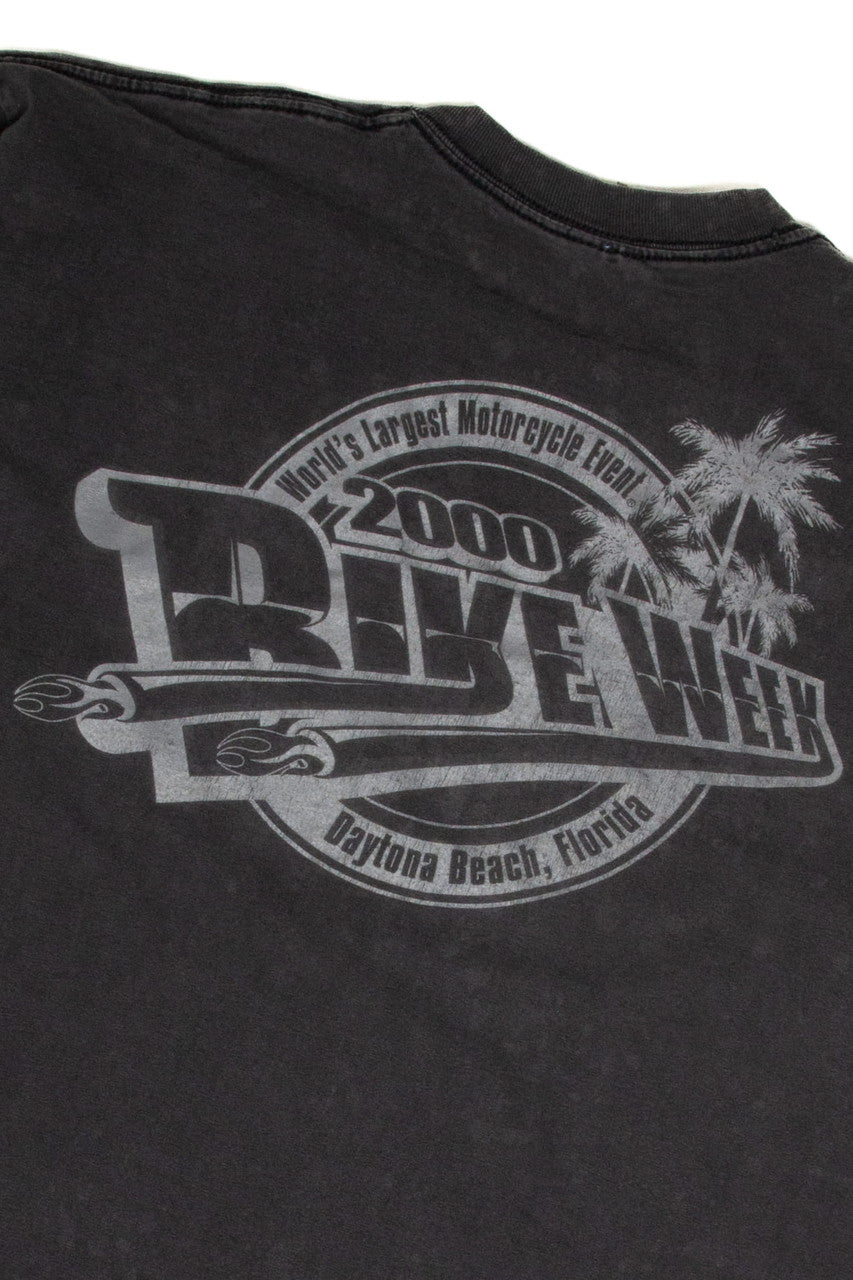 Vintage Daytona Beach Bike Week Pocket T-Shirt (2000)