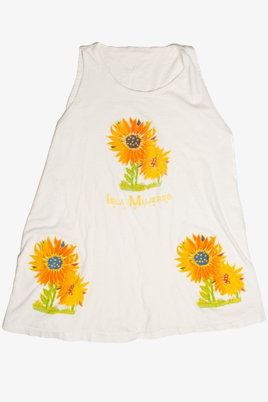 Isla Mujeres Mexico Sunflower Tank Top