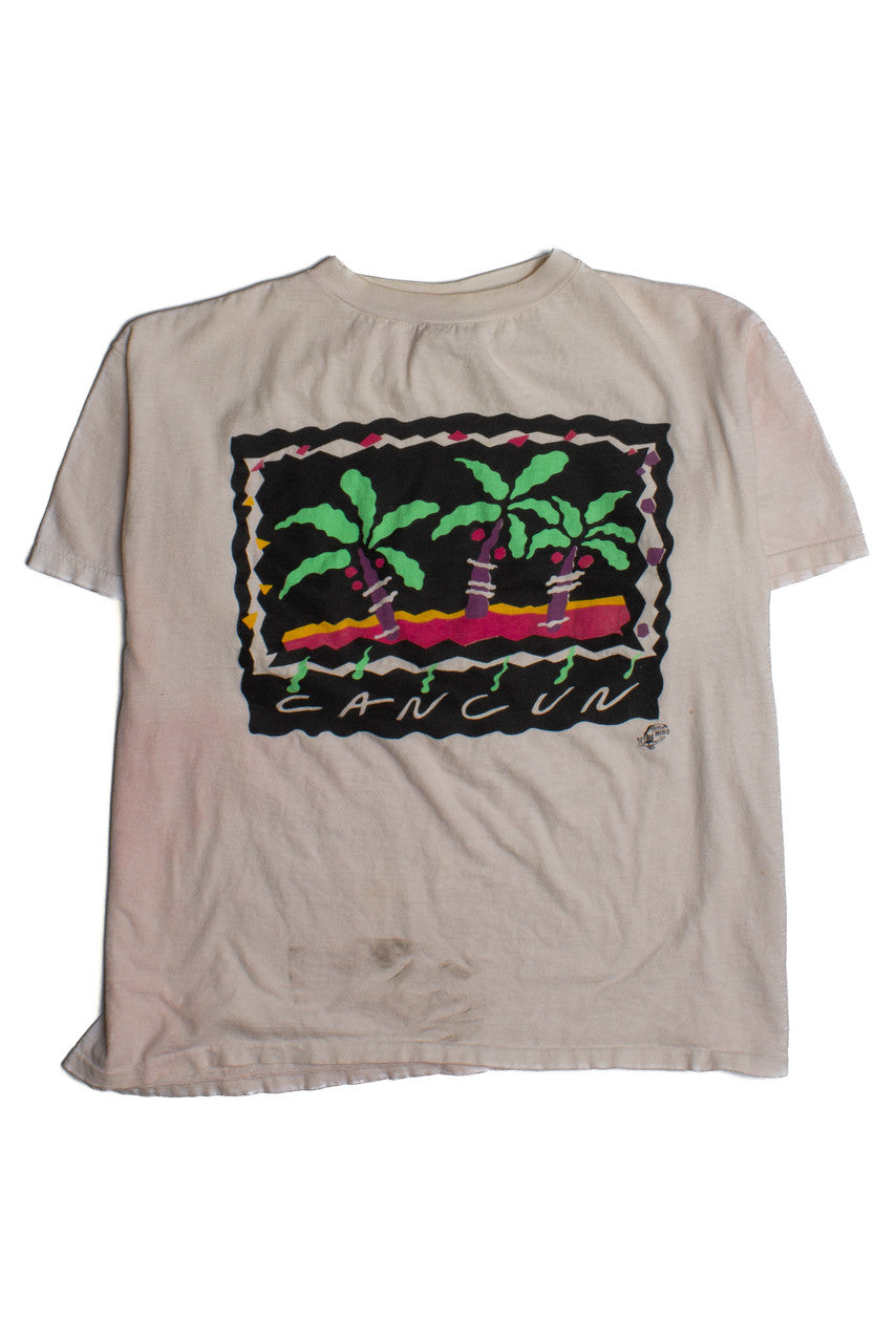 Vintage Cancun Mexico Palms T-Shirt (1980s)
