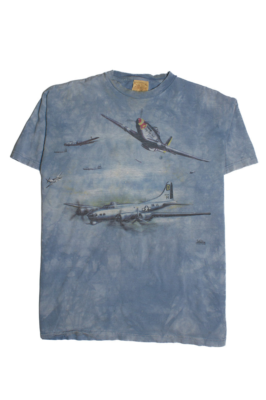 Vintage Tie Dye Airplane T-Shirt (1990s) 8303