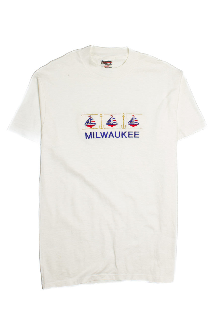Vintage Embroidered Milwaukee T-Shirt (1990s)