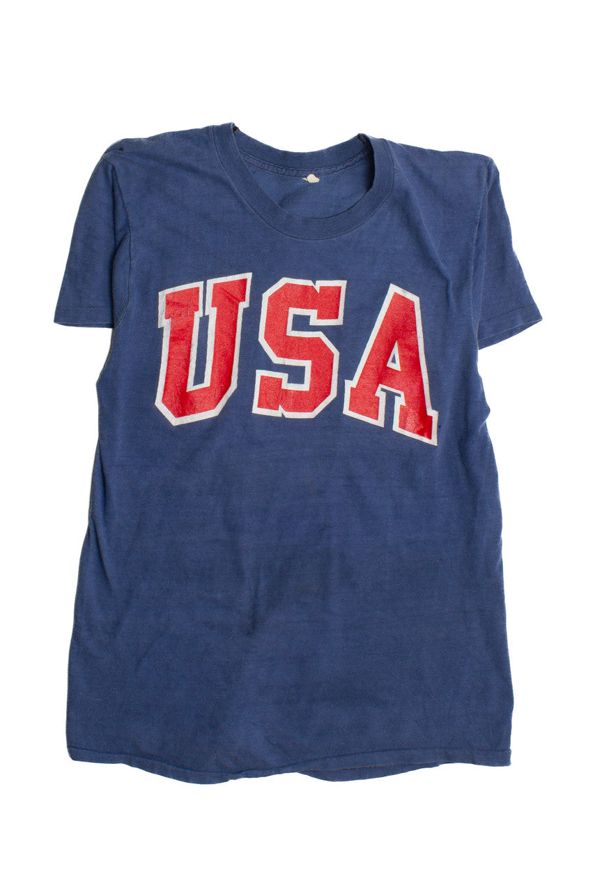 Vintage Faded Usa T-Shirt (1980s)