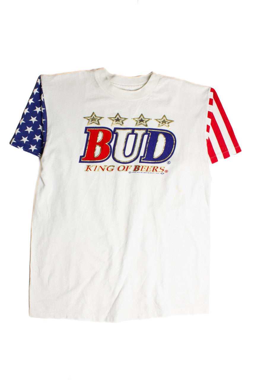 Vintage Bud Light American Flag T-Shirt (1990s) 8414