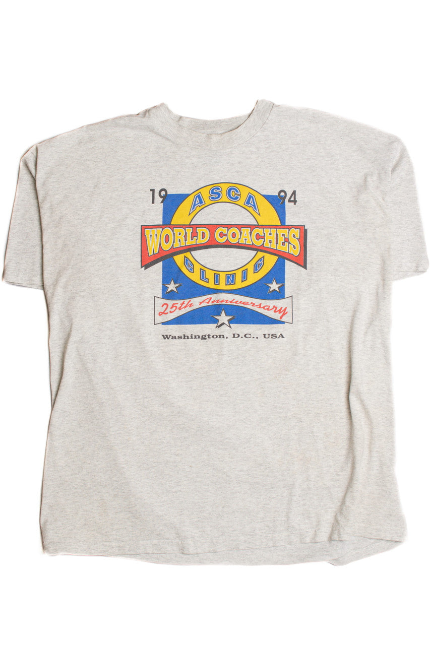1994 ASCA Clinic World Coaches Single Stitch T-Shirt 8536