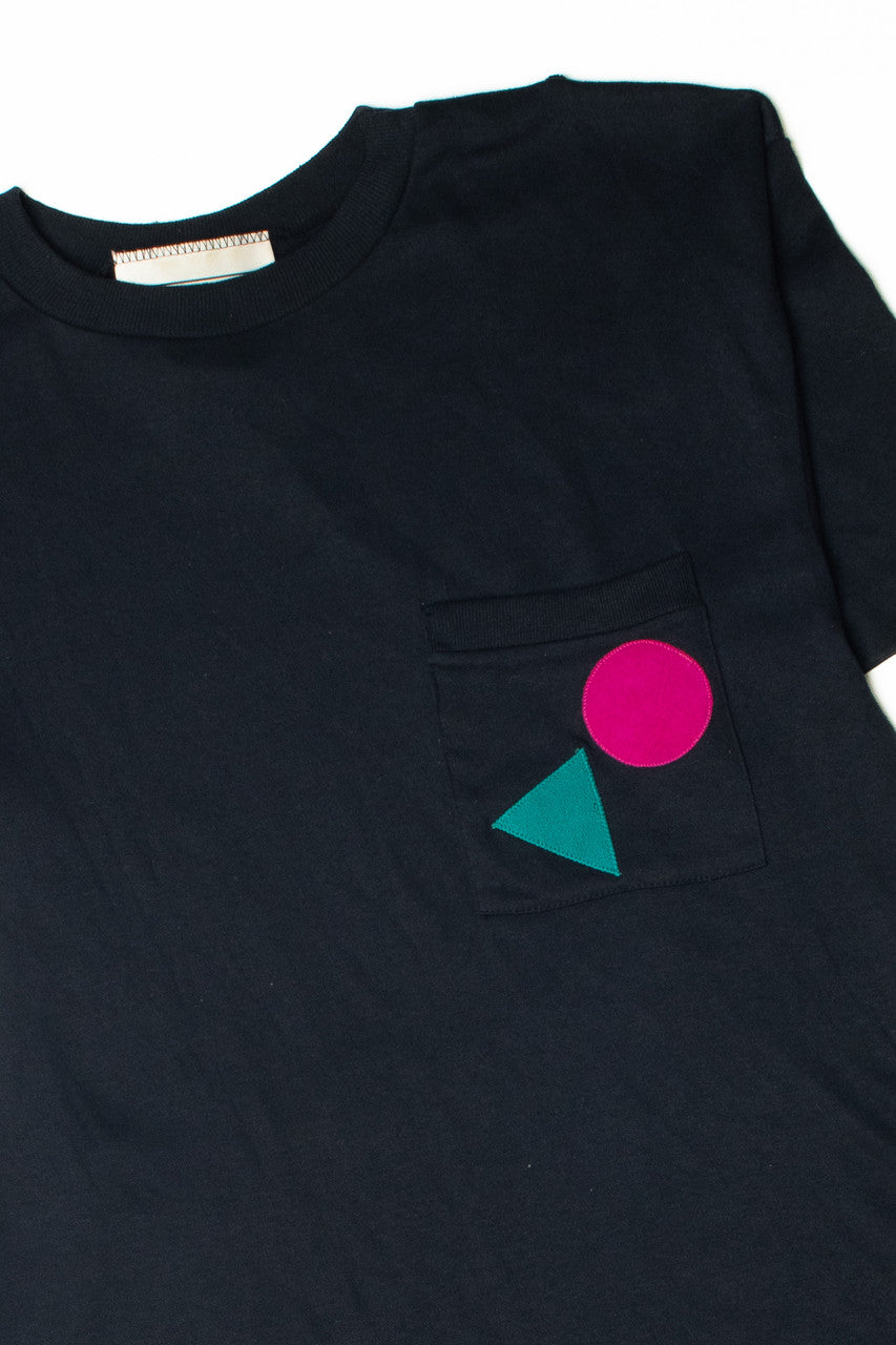 Vintage Peter Popovitch Felt Patches Pocket T-Shirt