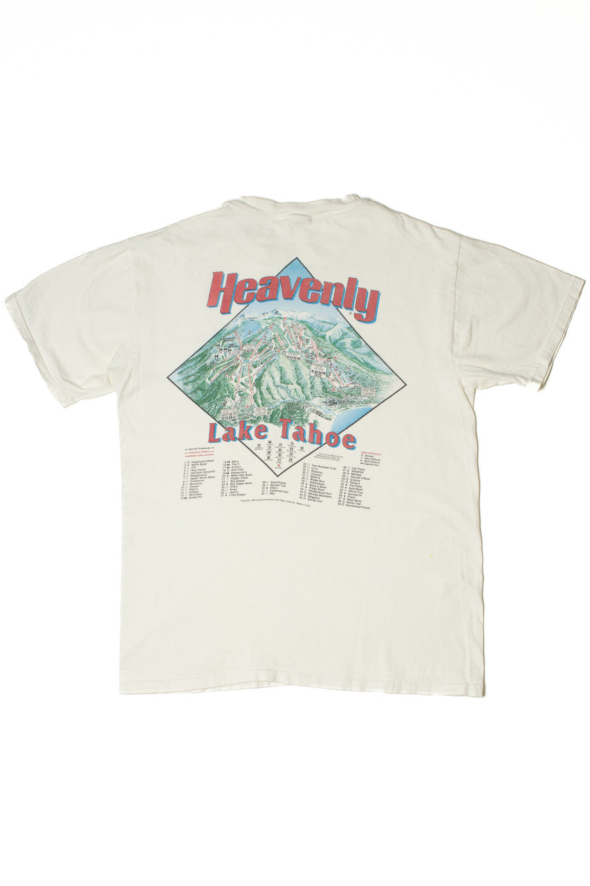 1995 Heavenly Lake Tahoe Ski Map T-Shirt T-Shirt