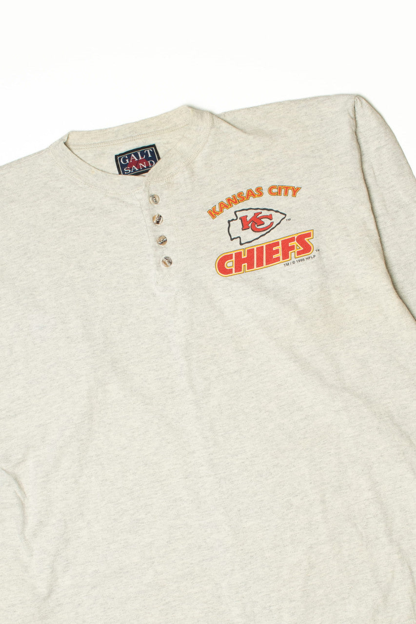 1995 Kansas City Chiefs Button Up Henley