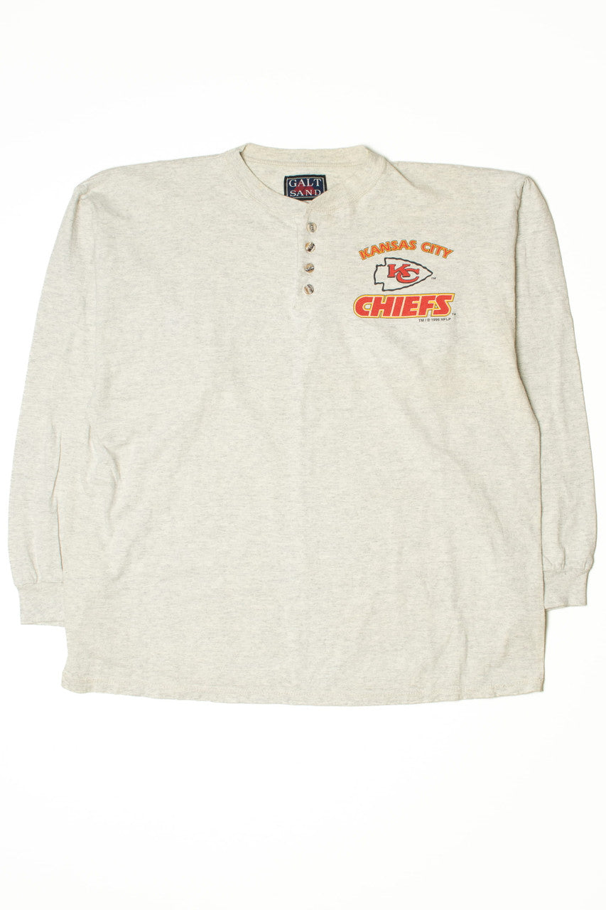 1995 Kansas City Chiefs Button Up Henley