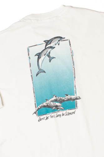 Vintage "Fragile Planet" Dolphin Single Stitch T-Shirt
