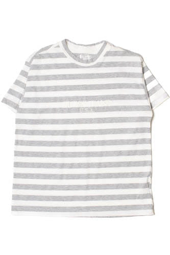 Vintage Guess Jeans Embroidered Logo Striped T-Shirt