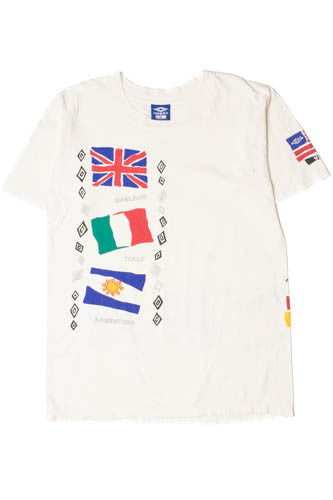 Vintage Umbro Flag & US City T-Shirt 8655