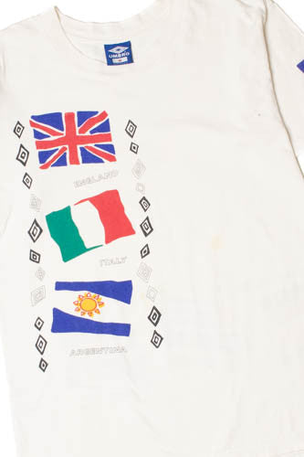 Vintage Umbro Flag & US City T-Shirt 8655
