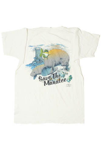 Vintage "Save The Manatee" T-Shirt
