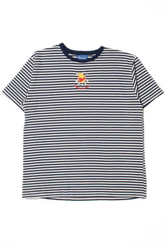 Embroidered Winnie The Pooh Striped T-Shirt