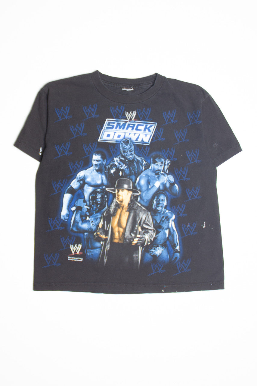 Recycled WWE Smack Drop Crop T-Shirt (2010s) 8690