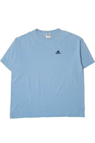 Recycled Adidas Navy Embroidered Logo T-Shirt (2000s)