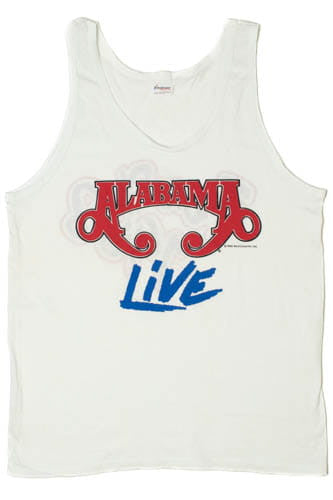 Vintage Deadstock Alabama Live Tour 1988 Stedman T-Shirt 8713