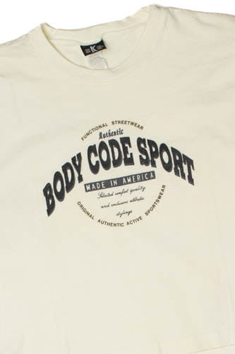 Vintage Body Code Athletic Crop Top T-Shirt (1990s)