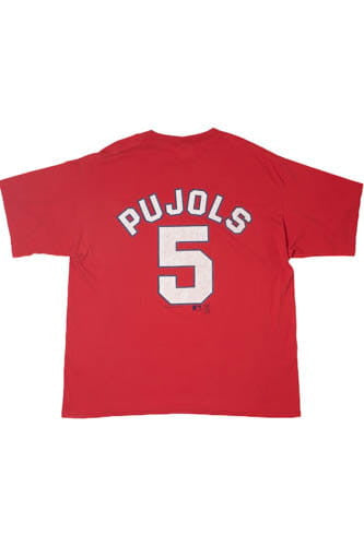 Vintage St. Louis Cardinals #5 Pujols MLB Baseball T-Shirt