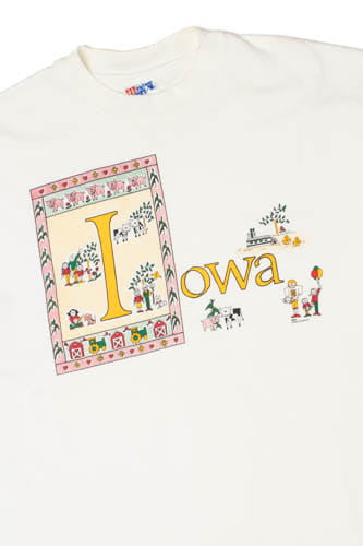 Vintage Iowa Single Stitch Hanes Beefy-T T-Shirt