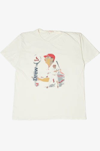 Vintage MISPRINT Drew #7 St. Louis Cardinals MLB T-Shirt