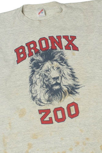 Vintage Distressed Bronx Zoo Lion T-Shirt