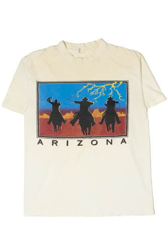 Vintage "Arizona" Cowboys With Lightning T-Shirt (1990s)