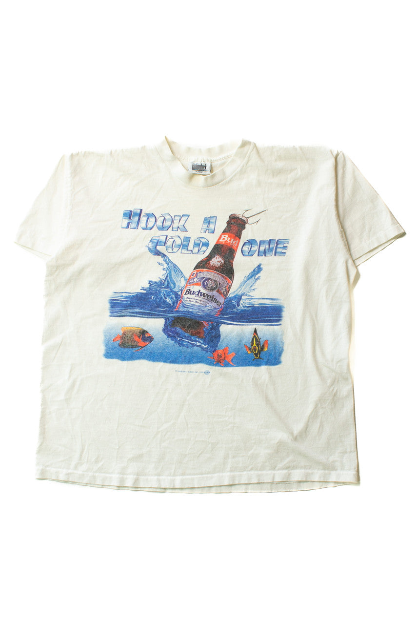 Vintage "Hook A Cold One" Budweiser T-Shirt (1992)