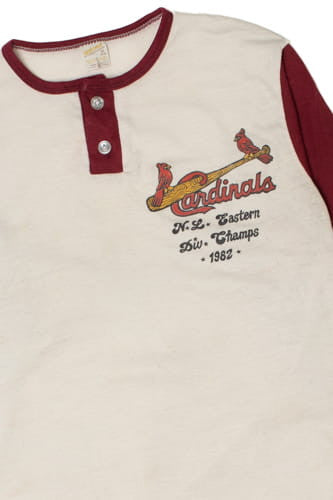 Vintage 1982 Cardinals DW Champs 3/4 Sleeve Ringer T-Shirt