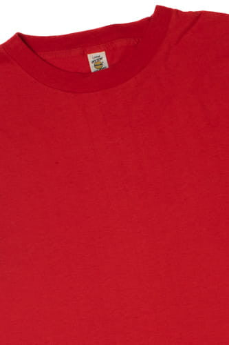 Vintage Red Muscle T-Shirt Blank