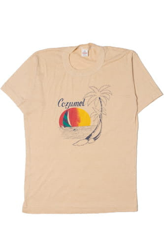 Vintage "Cozumel" Island Sunset T-Shirt