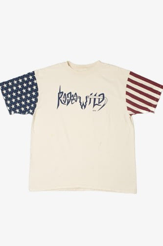 Vintage 1995 "Rodeo Wild" American Flag Print T-Shirt