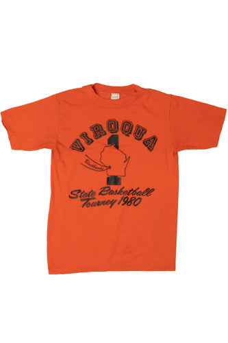 Vintage 1980 Viroqua State Basketball Tourney T-Shirt