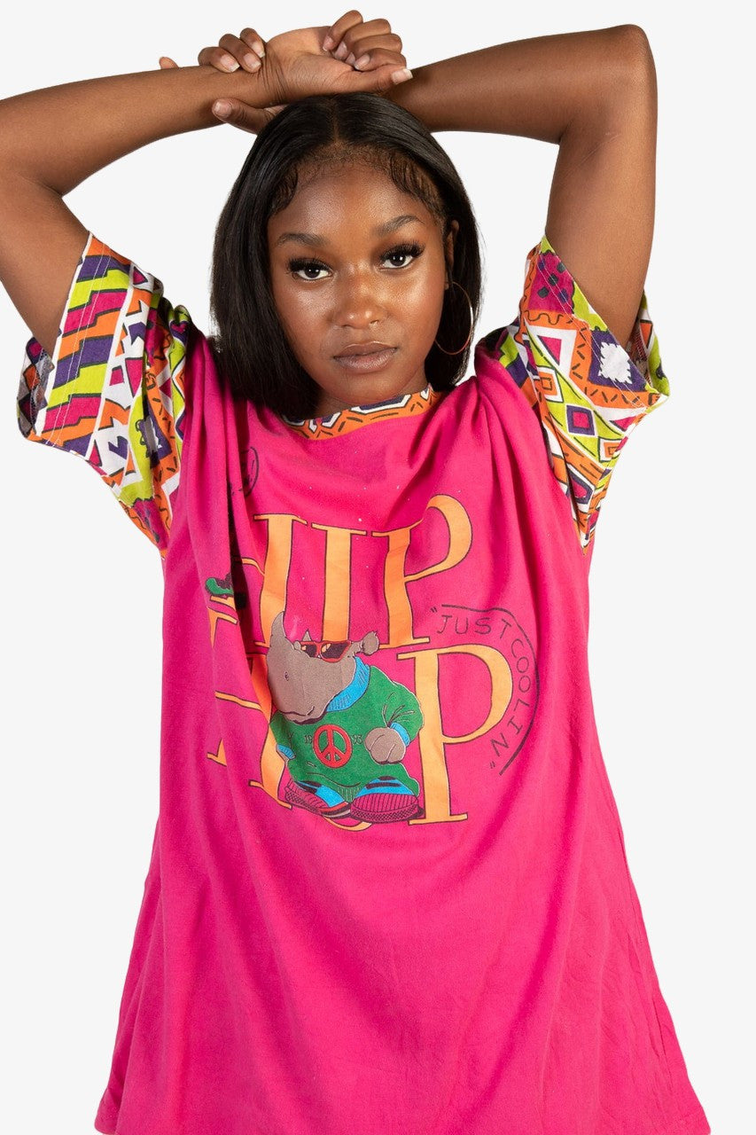 Vintage Oversized Hip Hop Rhino T-Shirt (1993)