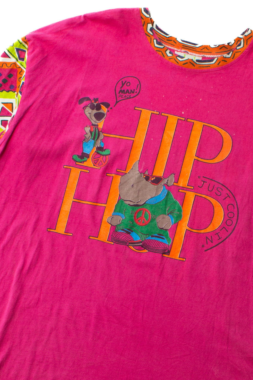 Vintage Oversized Hip Hop Rhino T-Shirt (1993)
